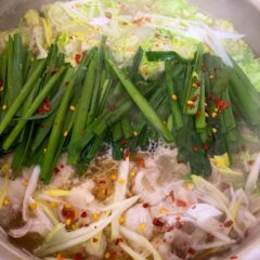 おうちで美味しいもつ鍋を堪能しました!